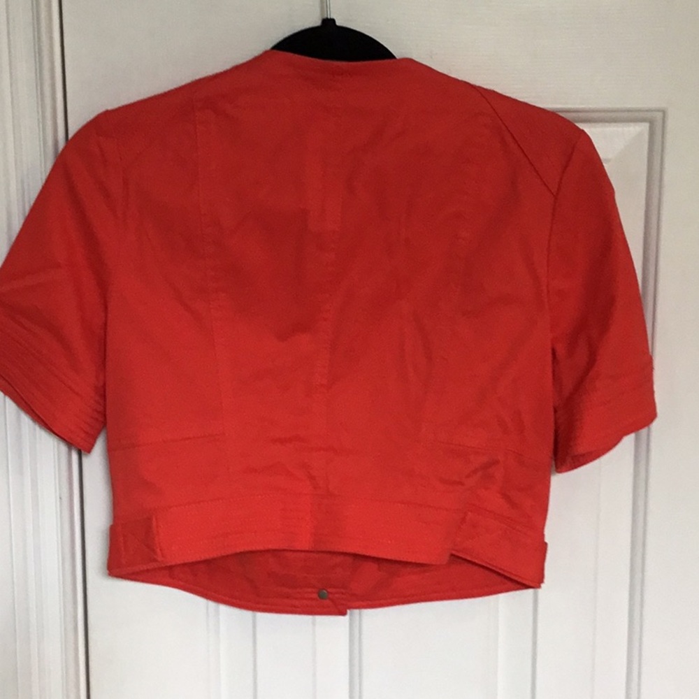 Cache Red Cropped Spring/Summer Jacket - Picture 5 of 6